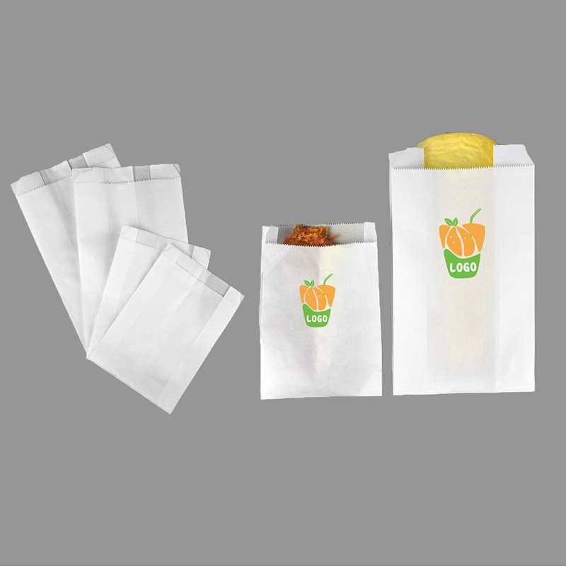 Máquina para fabricar bolsas de fondo puntiagudo, con impresión en línea de 2 colores