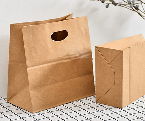Bolsa de Papel con Asa Troquelada en D